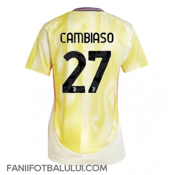 Juventus Andrea Cambiaso #27 Tricou Fotbal Replică 2024-25 Femei Deplasare